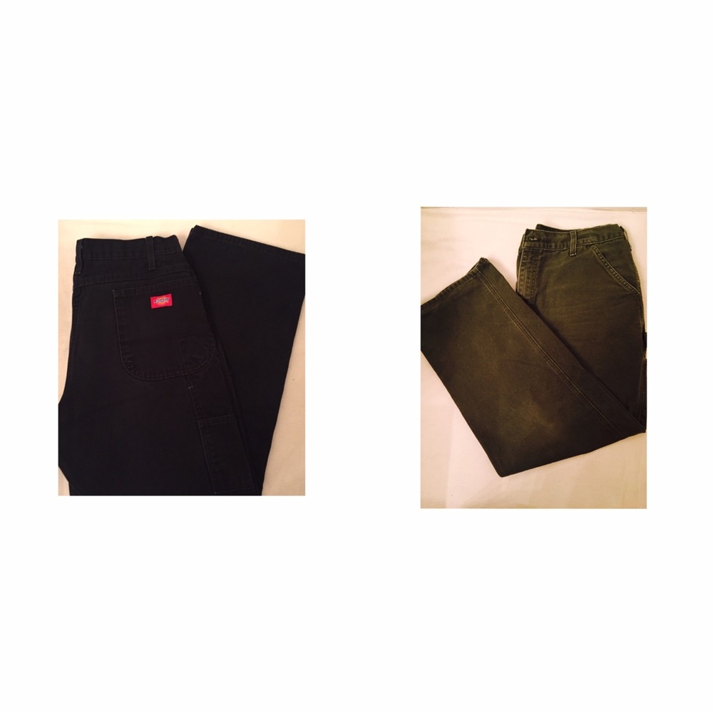 Army Green Carhartt Black Dicki work pants bundle